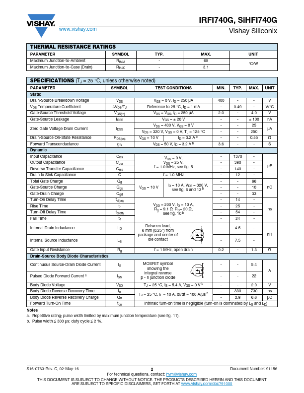 SiHFI740G