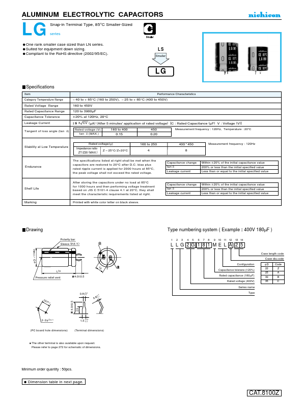 LLG2E122MELB40