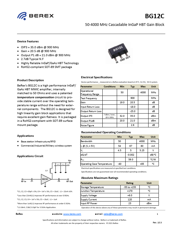 BG12C Datasheet Preview