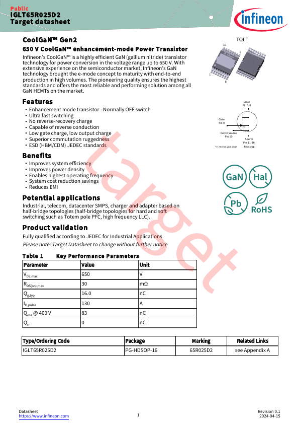 IGLT65R025D2