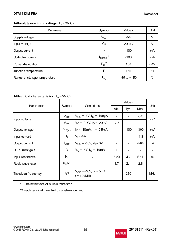 DTA143XMFHA