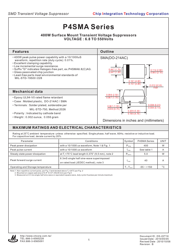 P4SMA100A