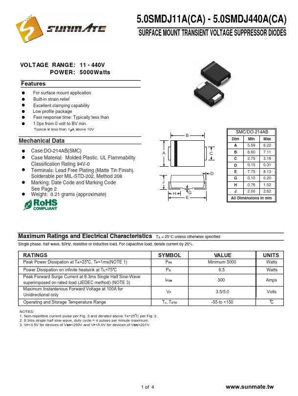 5.0SMDJ130C