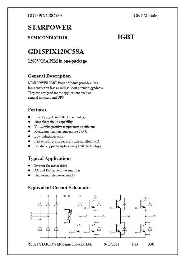 GD15PIX120C5SA Datasheet Preview
