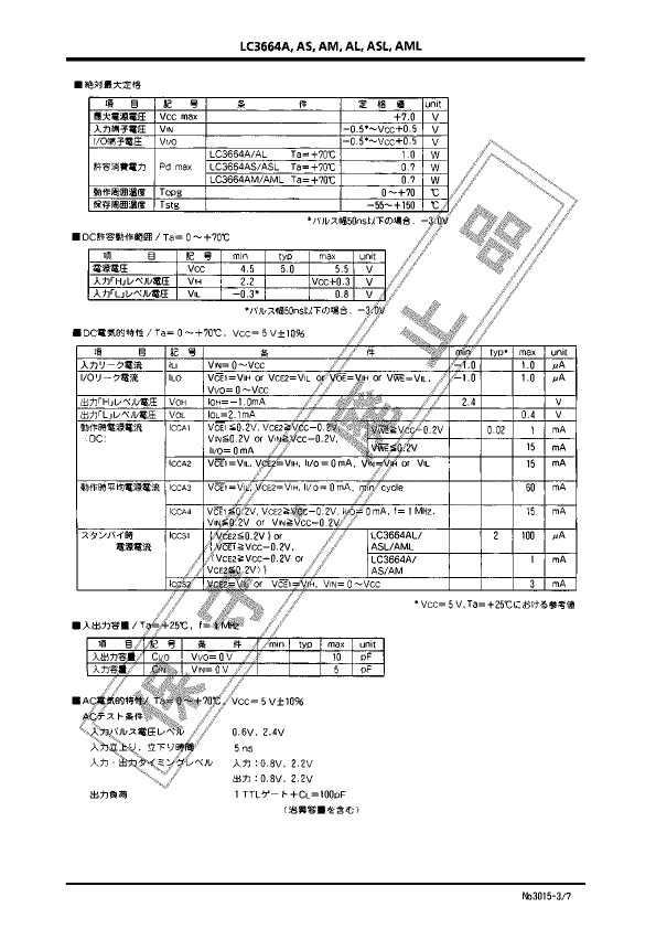 LC3664AS