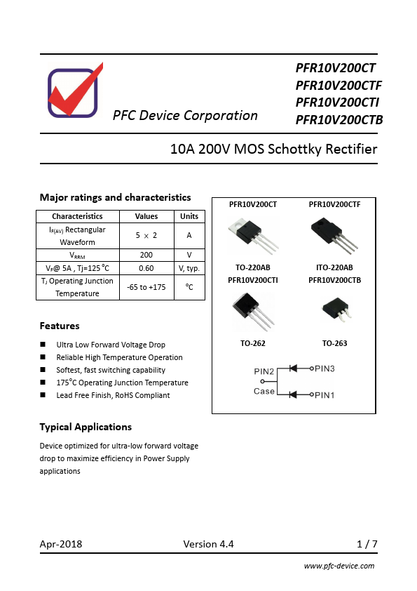 PFR10V200CTI