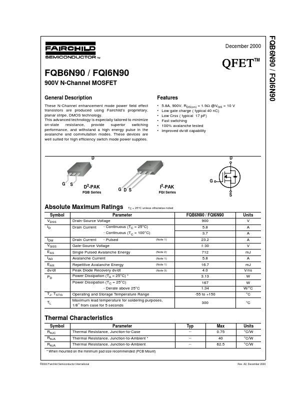 FQB6N90