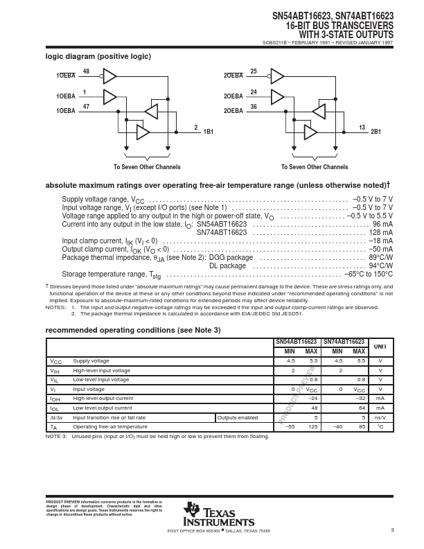 SN74ABT16623