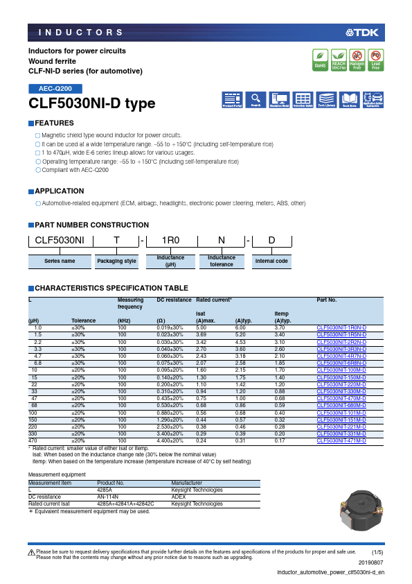 CLF5030NIT-4R7N-D