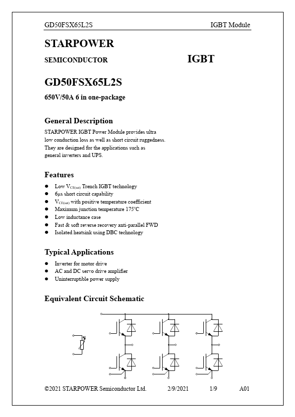 GD50FSX65L2S Datasheet Preview