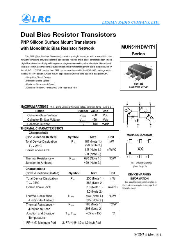 MUN5131DW1T1