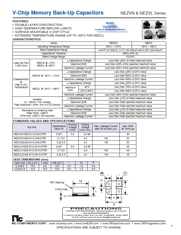 NEZVL104Z5.5V12.5X10.5TRF