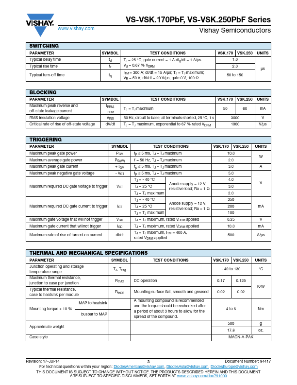 VS-VSKH170-16PBF