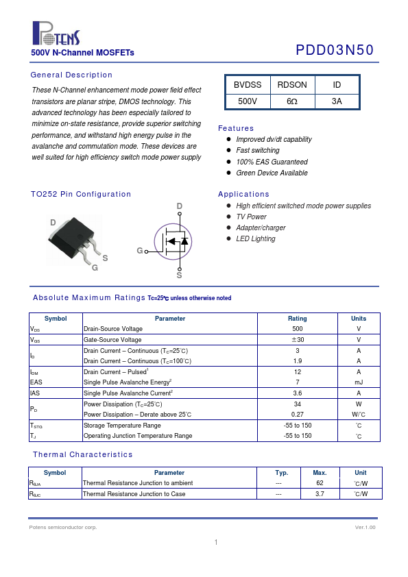 PDD03N50