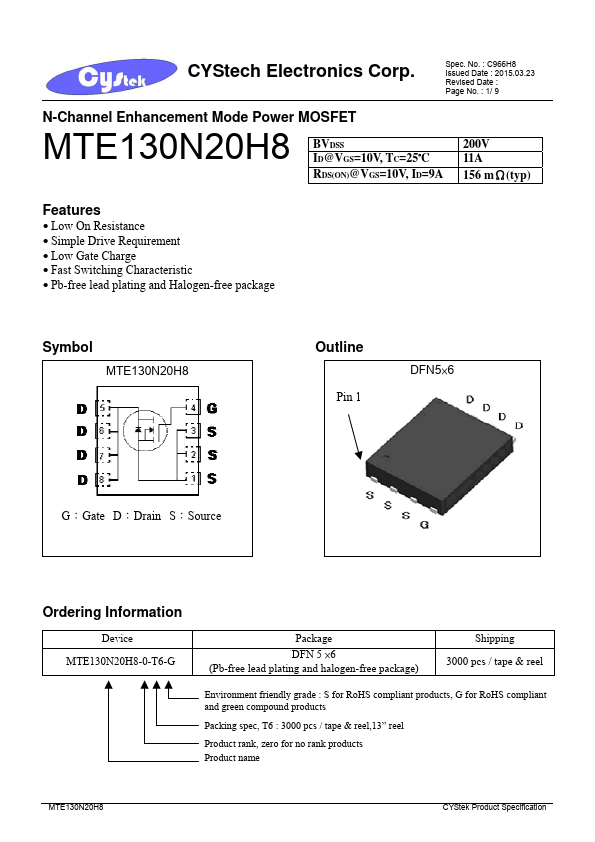 MTE130N20H8