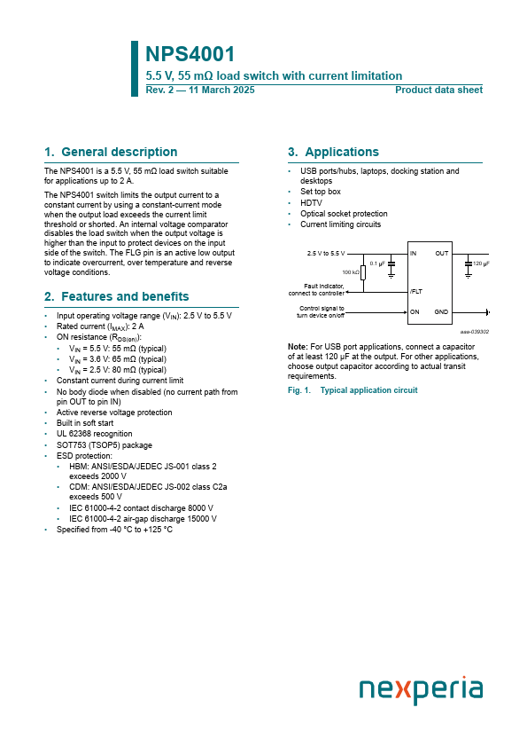 NPS4001 Datasheet Preview