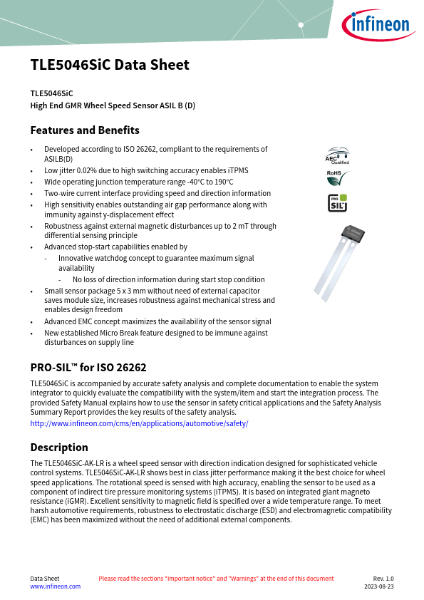 TLE5046SiC Datasheet Preview