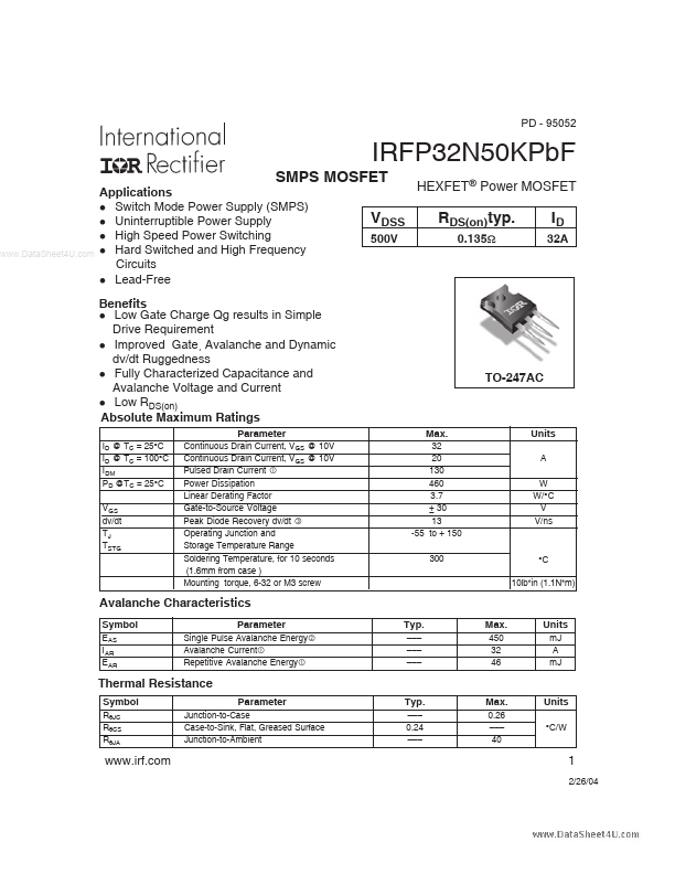 IRFP32N50KPBF