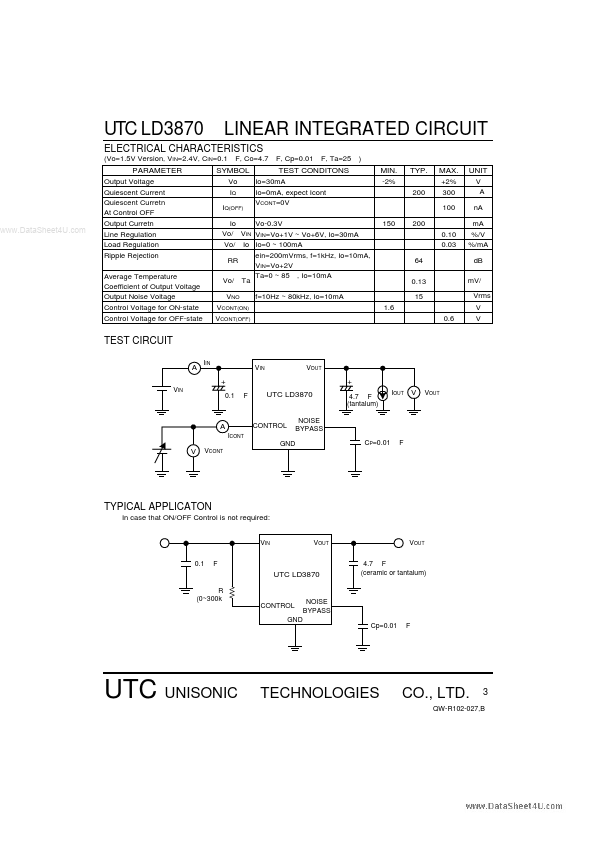 UTCLD3870