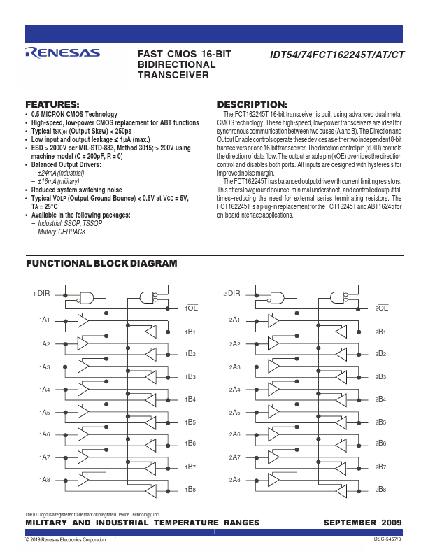 IDT74FCT162245AT