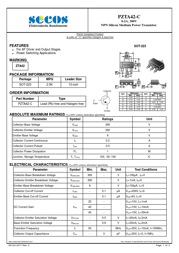 PZTA42-C