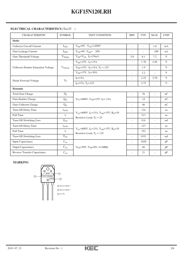 KGF15N120LRH