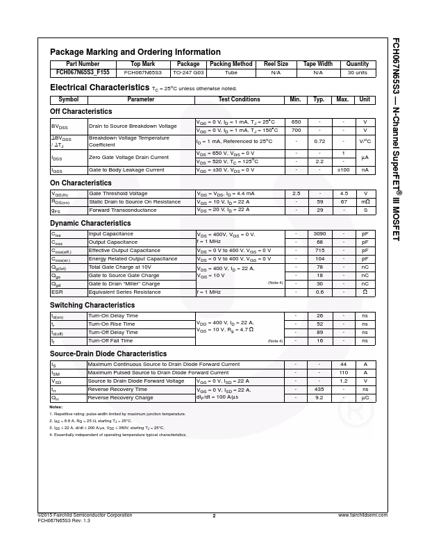 FCH067N65S3