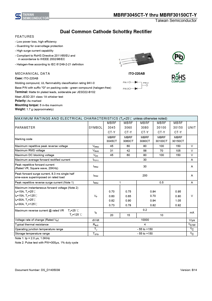 MBRF3045CT-Y