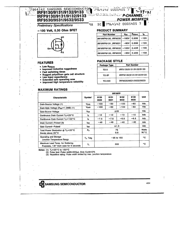 IRFP9130