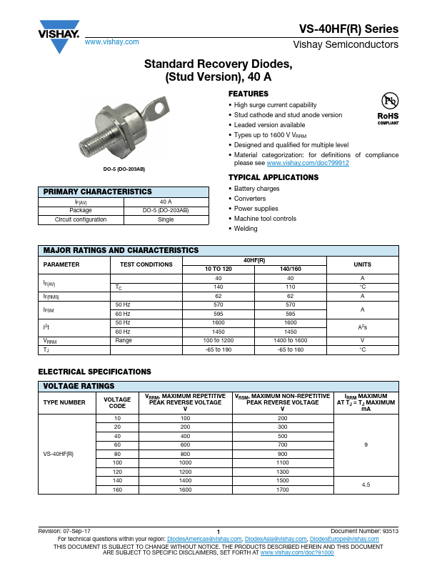 VS-40HFR20