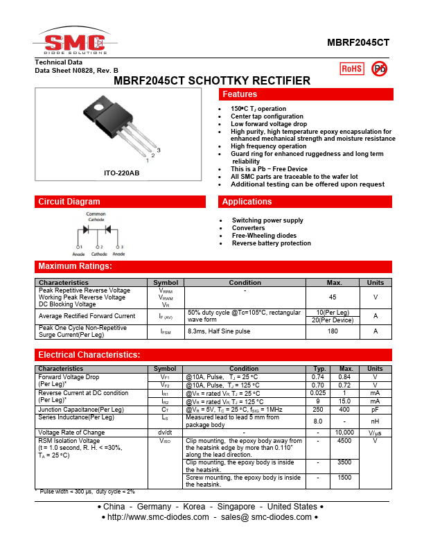 MBRF2045CT