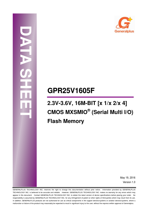 GPR25V1605F