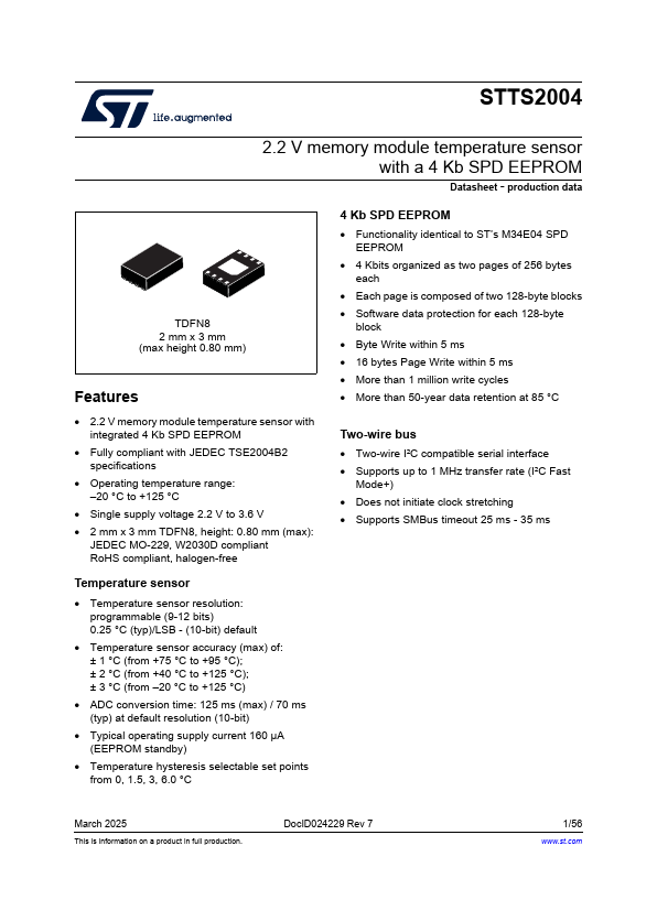 STTS2004 Datasheet Preview