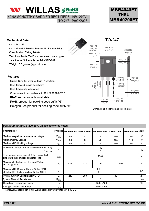 MBR40100PT