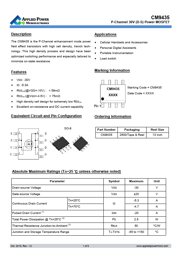 CM9435 Datasheet Preview