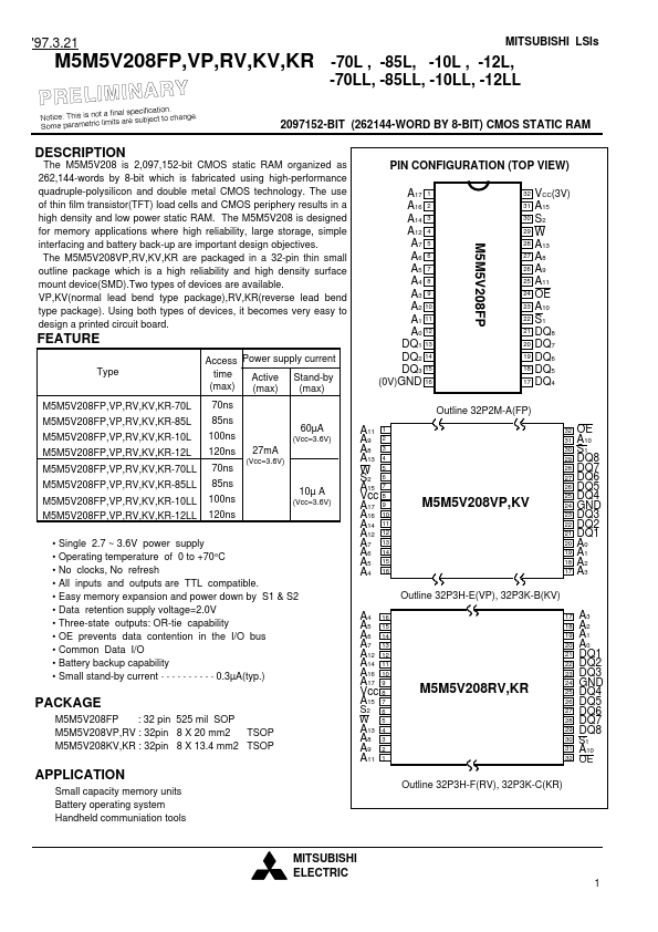 M5M5V208FP-85L