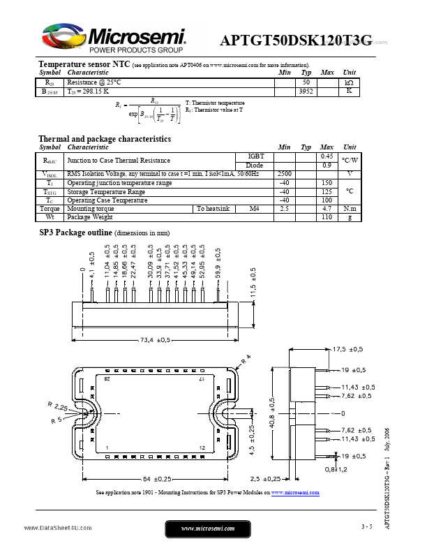 APTGT50DSK120T3G