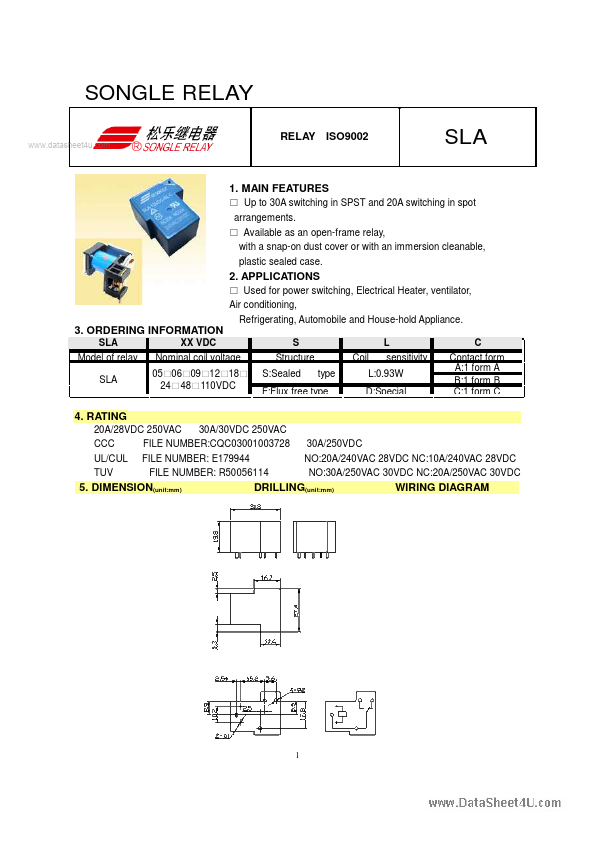 SLA-110VDC-F-L-A