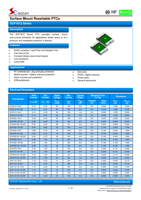 SCF160-16-1812R