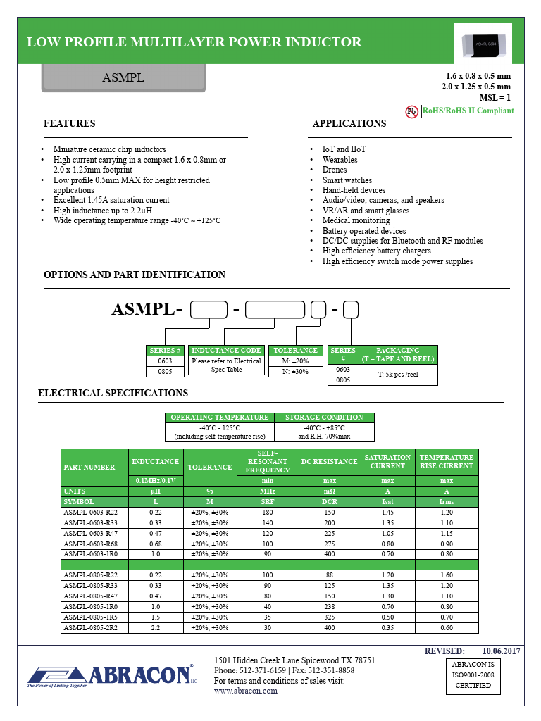 ASMPL-0805-1R5