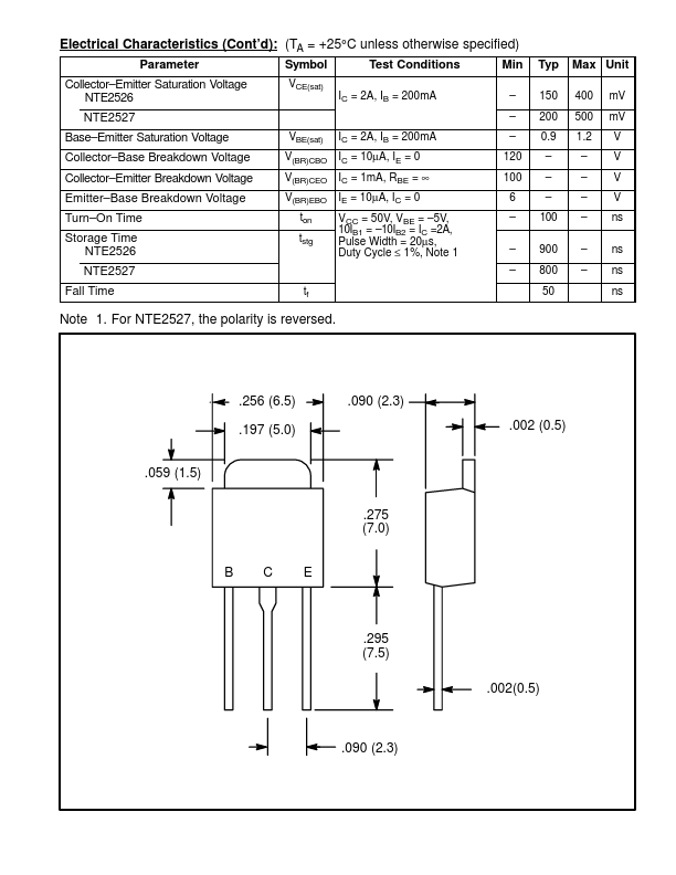 NTE2526