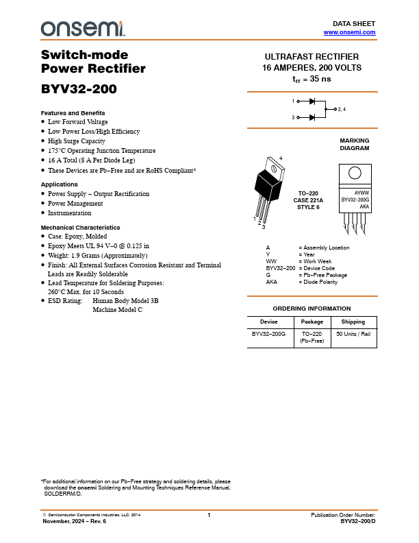 BYV32-200 Datasheet Preview