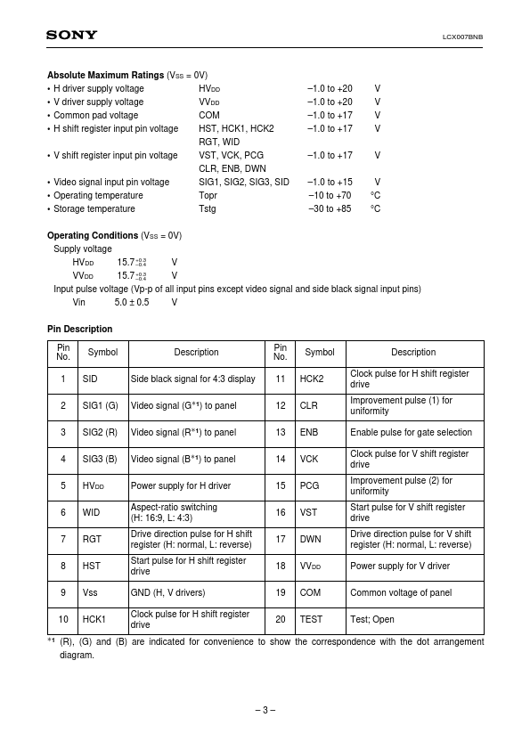 LCX007BNB