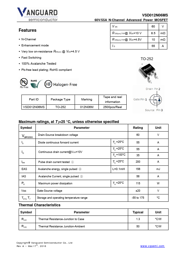 VSD012N06MS