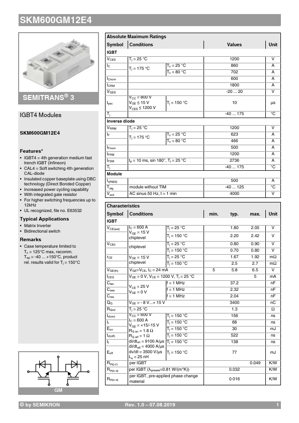 SKM600GM12E4