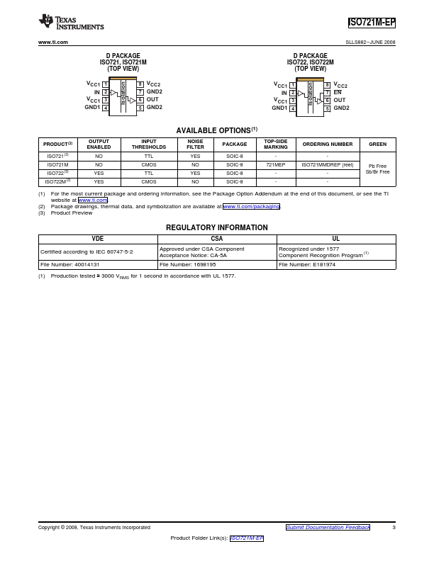 ISO721M-EP