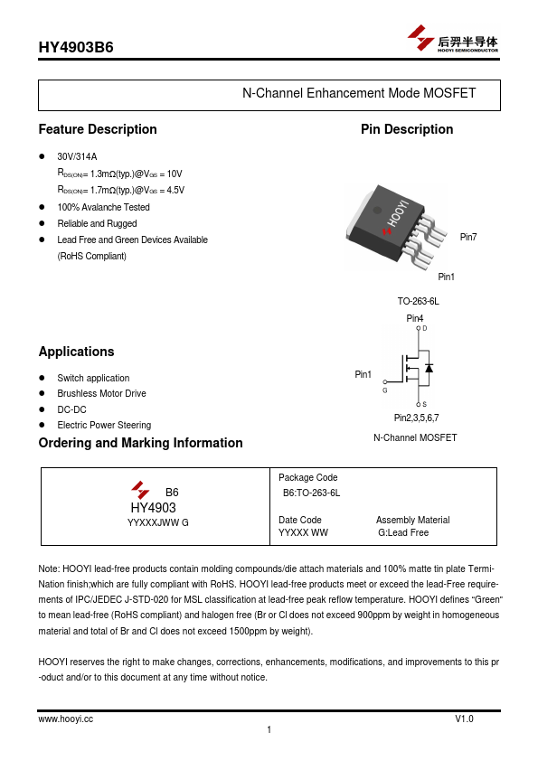 HY4903B6 Datasheet Preview