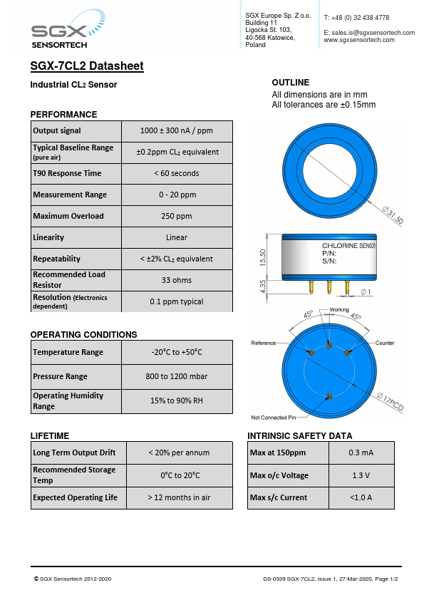 SGX-7CL2 Datasheet Preview