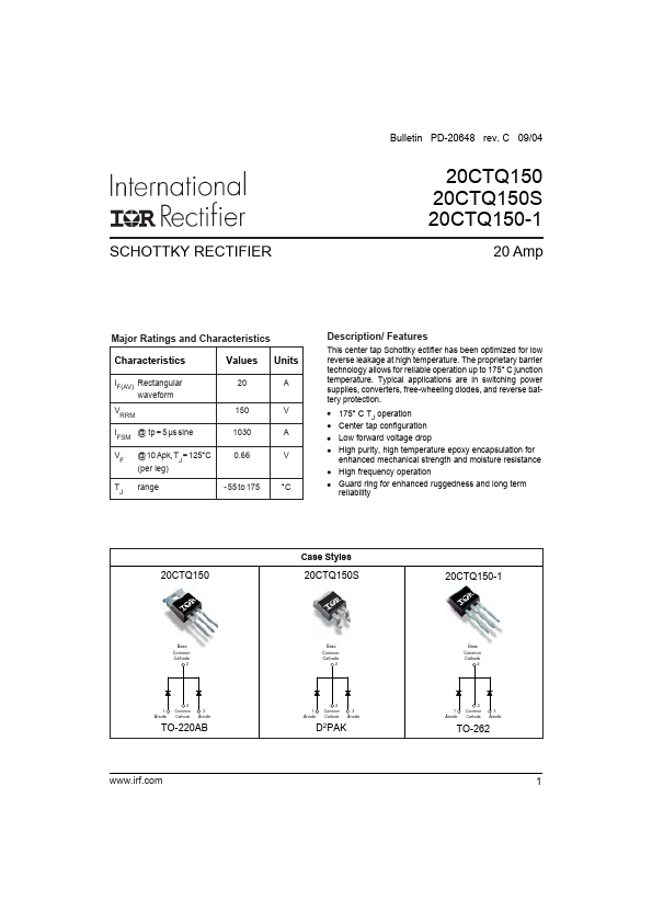 20CTQ150STRRPBF