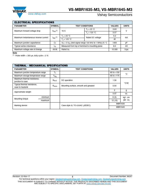 VS-MBR1635-M3